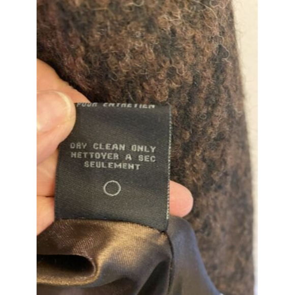 Steve Madden Wool Blend Coat size Lg Double Breasted Brown Hand Pockets‎ - Picture 10 of 11